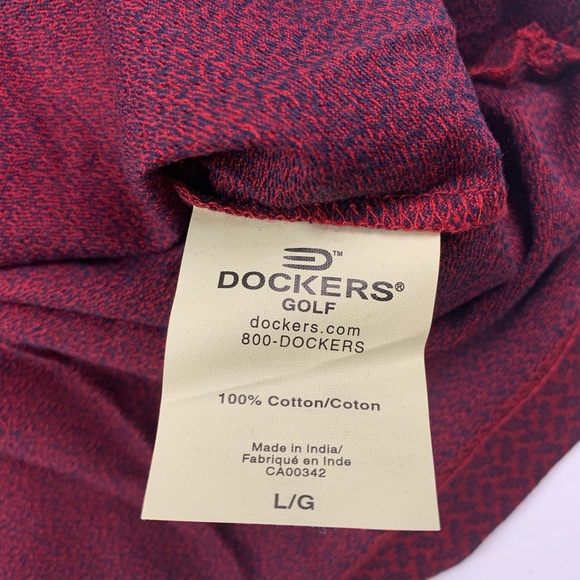 DOCKERS GOLF Mens Short Sleeve Golf Polo Size L - Picture 6 of 9
